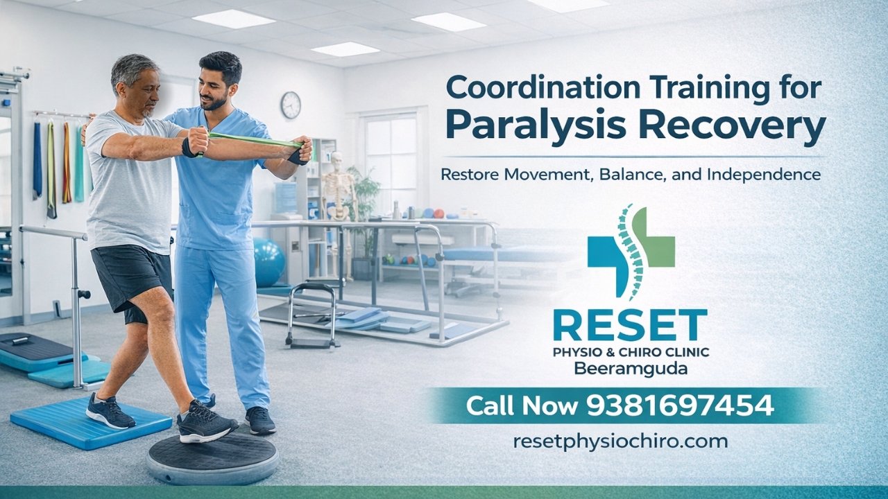 Coordination training paralysis rehabilitation treatment in beeramguda